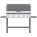 Camp gas stove icon portable cooker vector