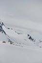 Camp on Glacier Near Seward Alaska