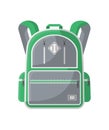 Camp knapsack vector isolated icon Royalty Free Stock Photo