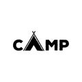 Camp logo design. Summer camp badge