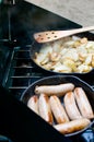 Camp meal Royalty Free Stock Photo