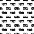 Camp motorhome pattern seamless vector