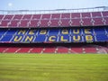 Camp Nou stadium in Barcelona Royalty Free Stock Photo