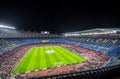 Camp Nou stadium before Champions League Royalty Free Stock Photo