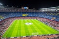 Camp Nou stadium before Champions League Royalty Free Stock Photo