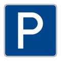 314 Parking German road sign