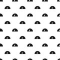 Camp round tent pattern seamless vector