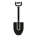 Camp shovel icon simple vector. Travel camping