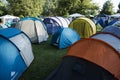 Camp site of EXIT festival 2015 Royalty Free Stock Photo