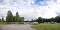 Camp site panorama Royalty Free Stock Photo