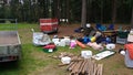 Camp supplies and materials Royalty Free Stock Photo