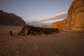 Camp tent in the desert