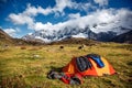 Camp under Mt MaKaLu in Tibet