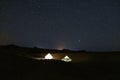 Camp under stars Royalty Free Stock Photo