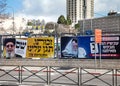Campaign billboadrs for religious orthodox parties in Jerusalem