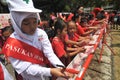 Campaign of hand washing with soap