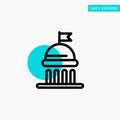 Campaign, Political, Politics, Vote turquoise highlight circle point Vector icon