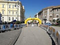 Benevento - Arrival of the Orientation Race in Piazza Castello