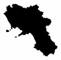Campania region map