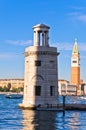 Campanila bell tower at piazza San Marco in Venice Royalty Free Stock Photo