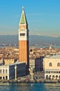 Campanila bell tower at piazza San Marco in Venice Royalty Free Stock Photo