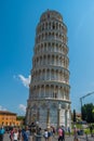 The Campanile bell tower, Leaning Tower of Pisa in Tuscany, Italy