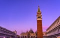 Campanile Bell Tower Saint Mark's Square Piazza Venice Italy Royalty Free Stock Photo