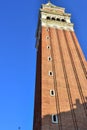 Campanile at San Marco Square, Venice, Italy Royalty Free Stock Photo