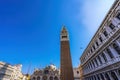 Campanile Bell Tower Sun Saint Mark's Square Piazza Venice Italy Royalty Free Stock Photo