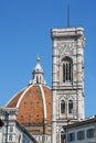 Campanile di Giotto and Duomo di Firenze, italy Royalty Free Stock Photo