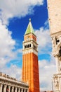 Campanile and Doge's palace on Saint Marco square, Venice