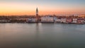 Campanile, Doges Palace and Venice Skyline in the Evening, Venice, Italy