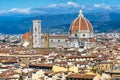 Campanile Dome Duomo Cathedral Florence Tuscany Italy Royalty Free Stock Photo