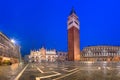 Campanile and Piazza San Marco in the Morning, Venice Italy Royalty Free Stock Photo