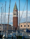 Campanile tower seen from San Giorgio Maggiore island, Venice, Italy