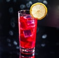 Campari cocktail in Disco setting Royalty Free Stock Photo