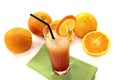 Campari orange in a glass Royalty Free Stock Photo