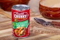 Campbells Chunky Old Fashioned Vegetable Beef Soup Royalty Free Stock Photo