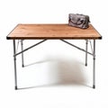 Wooden Folding Camping Table With Fujifilm Pro 400h Style