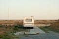 Camped parked by the beach, Far Rockaway, Queens, New York Royalty Free Stock Photo