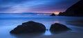 Campelo Beach at Dusk Ferrol Galicia Spain Royalty Free Stock Photo