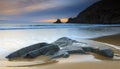 Campelo Beach Ferrolterra Galicia Spain Royalty Free Stock Photo