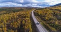 Camper in autumn Lappland 01