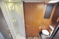 Camper bathroom seen from above Royalty Free Stock Photo
