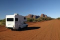 Camper and Olgas Royalty Free Stock Photo