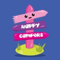 camper pink smiley arrow 13