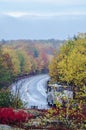 Camper road in Acadia National Park in Autumn