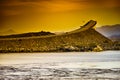 Camper rv on Atlantic Road in Norway Royalty Free Stock Photo