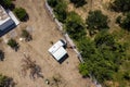 Camper van in a campsite in Croatia Royalty Free Stock Photo