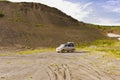 Camper van on the Dempster Highway